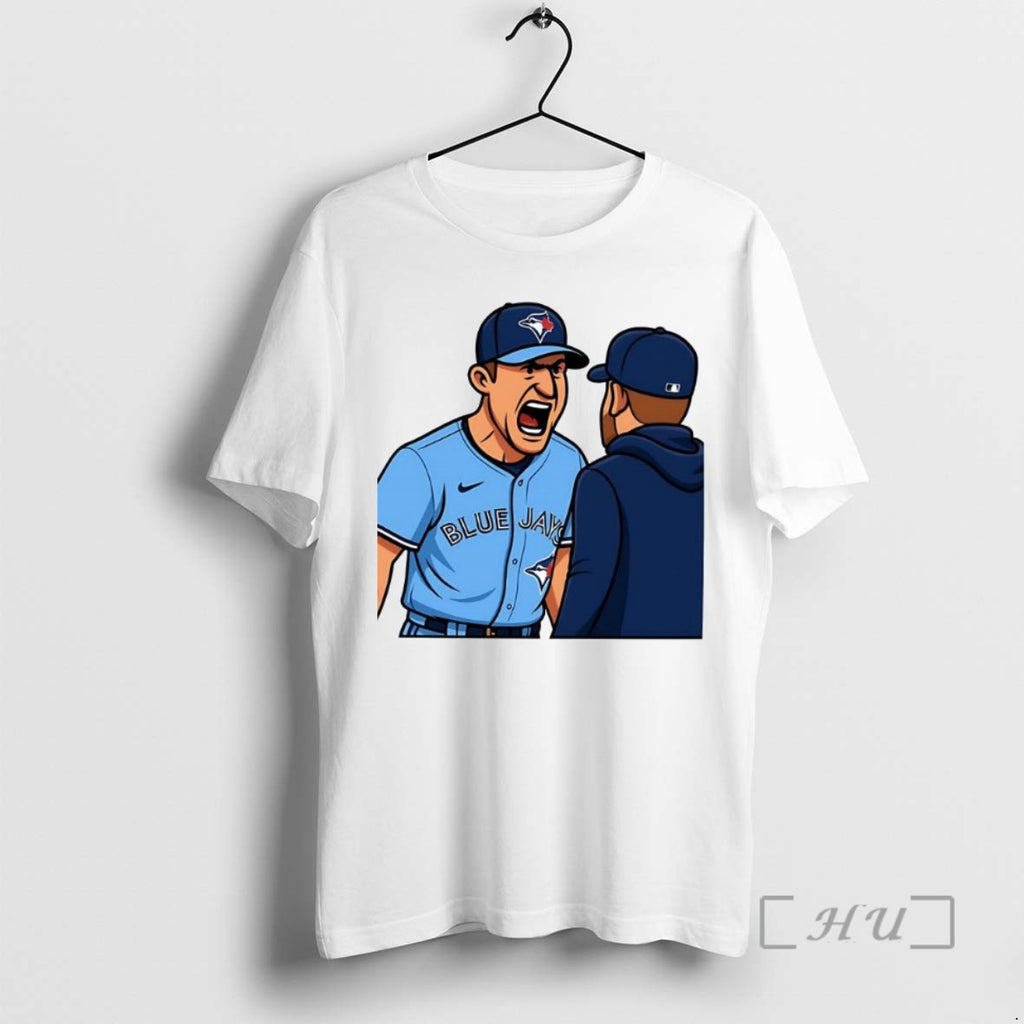 Officials Mad Max Scherzer Yelling At John Schneider Caricature Shirts Sweater