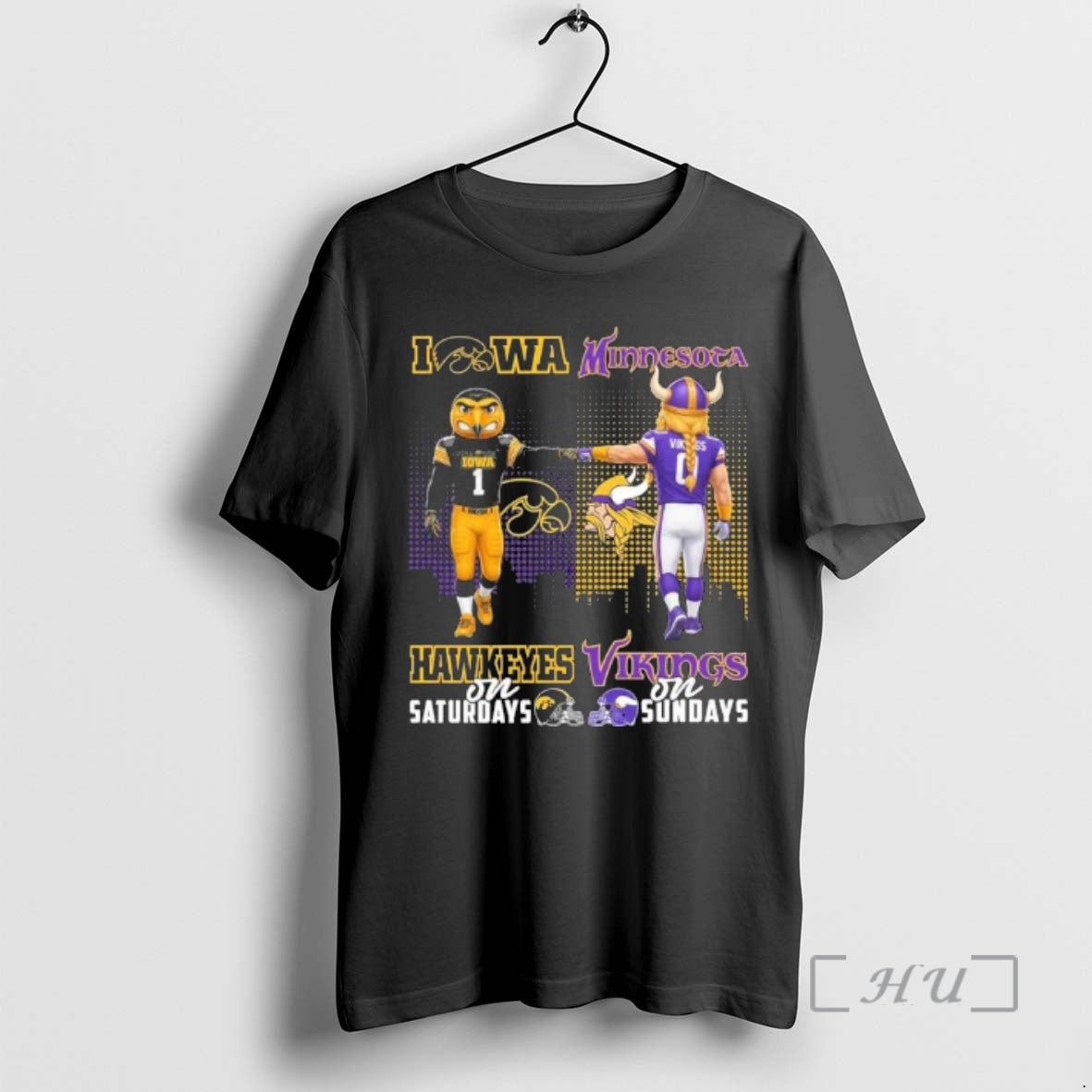 Officials Mascot Iowa Hawkeyes Saturdays Minnesota Vikings Sundays