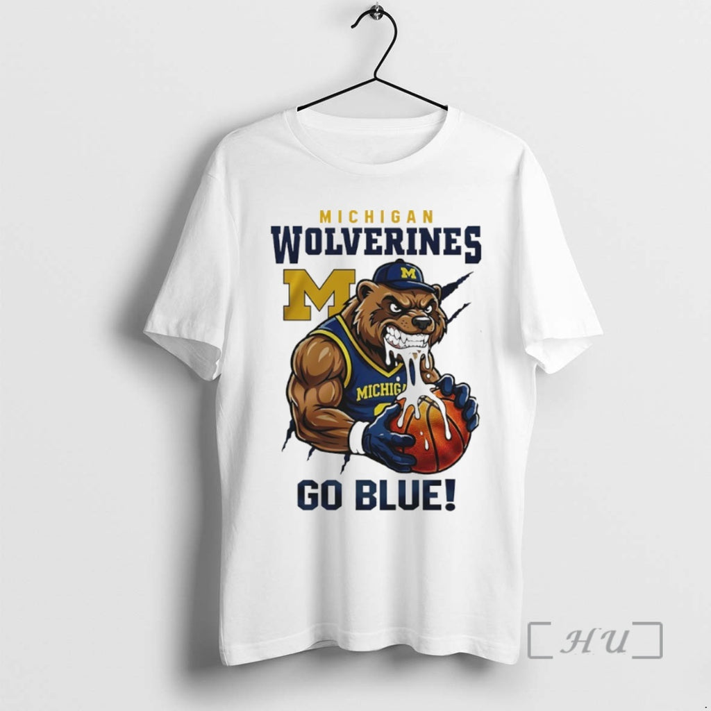 Officials Michigan Wolverines Basketball Go Blue Mascot Circle