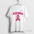 Officials Minnesota Vikings Cancer Awareness Never Ever Giving Up Hope