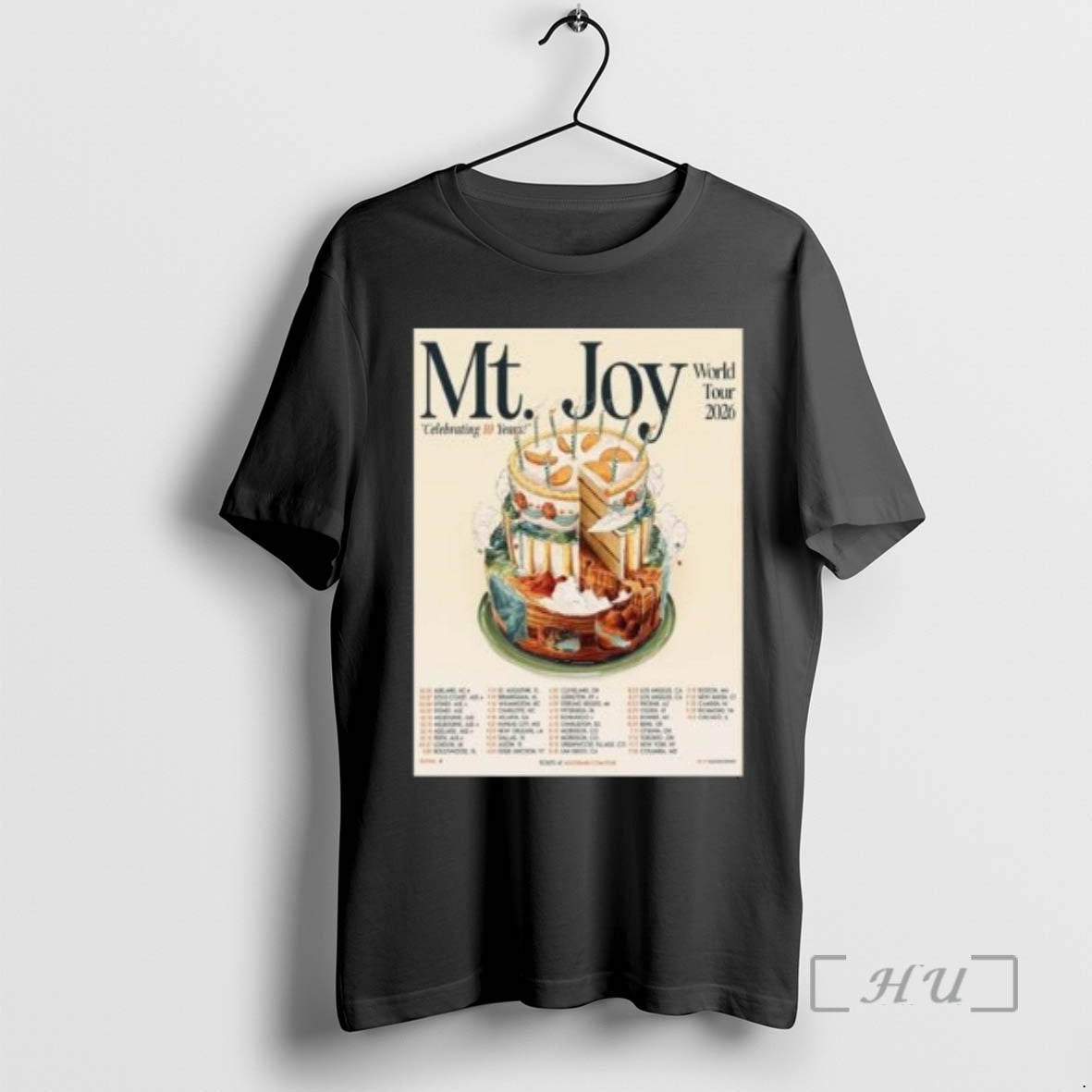 Officials Mt Joy Celebrating 10 Years World Tour 2026 North America City Dates Circle Black