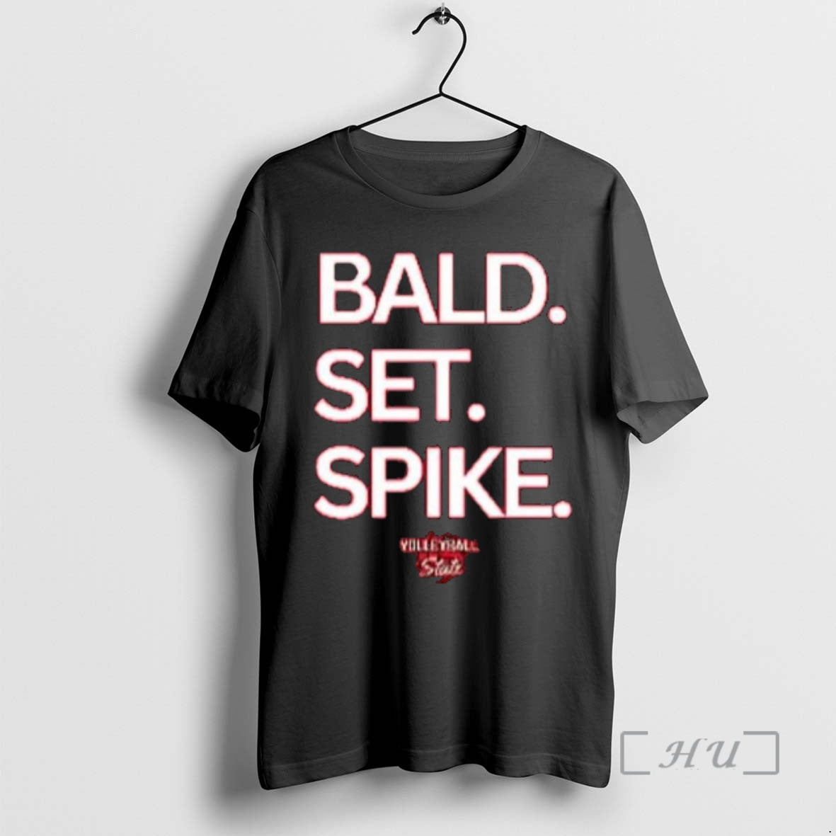 Officials Nebraska Huskers Volleyball Bald Set Spike