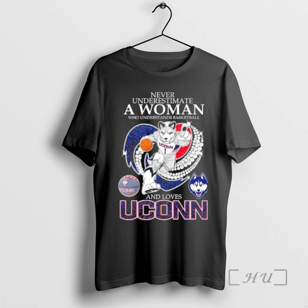 Officials Never Underestimate A Woman Who Understands Basketball And Loves Uconn Huskies Mascot Diamond Heart