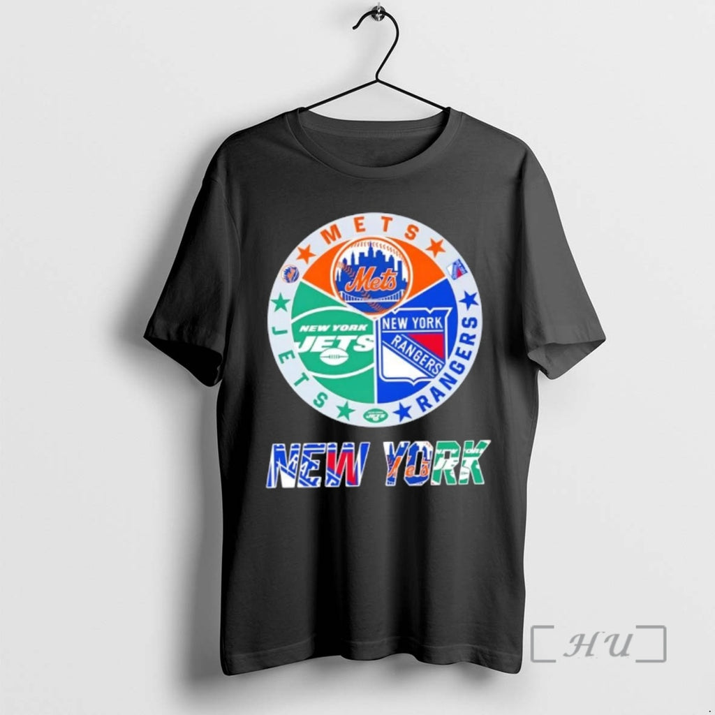 Officials New York City Sports Mets Rangers Jets Logos Combine