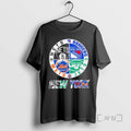 Officials New York City Sports Nets Rangers Jets Mets Logos Combine Premium T Shirts Sweater
