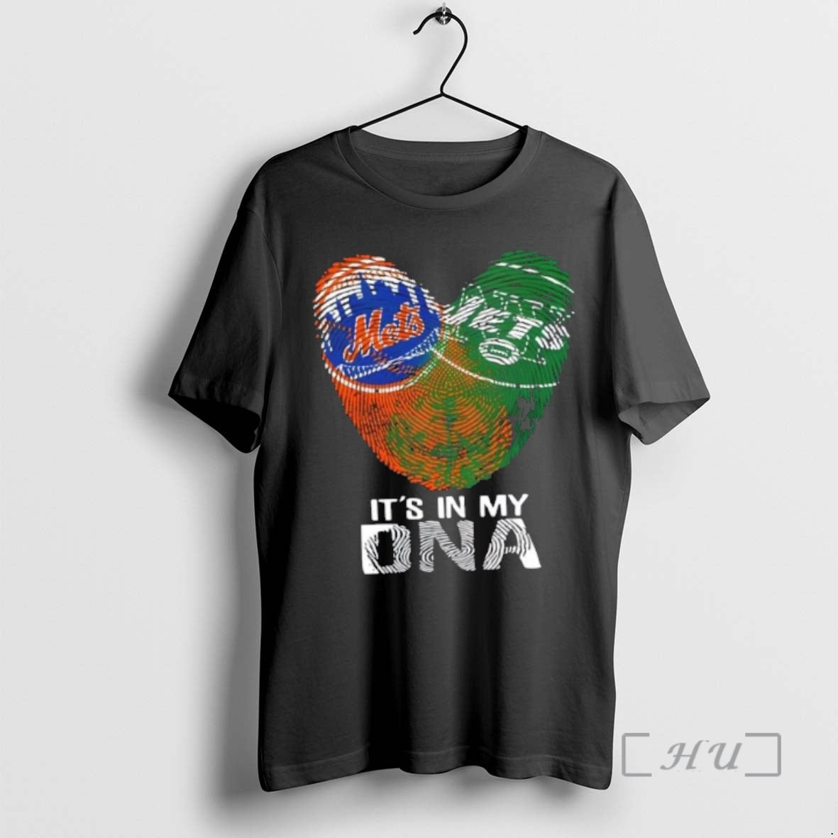 Officials New York City Sports Mets X Jets My Dna Fingerprint Heart