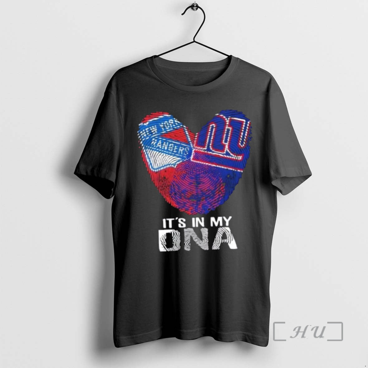 Officials New York City Sports Rangers X Giants My Dna Fingerprint Heart