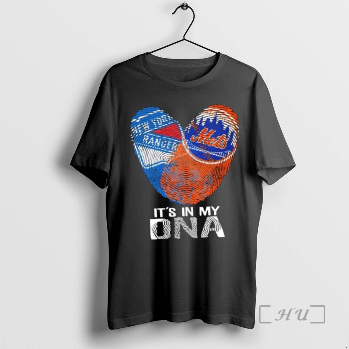 Officials New York City Sports Rangers X Mets My Dna Fingerprint Heart