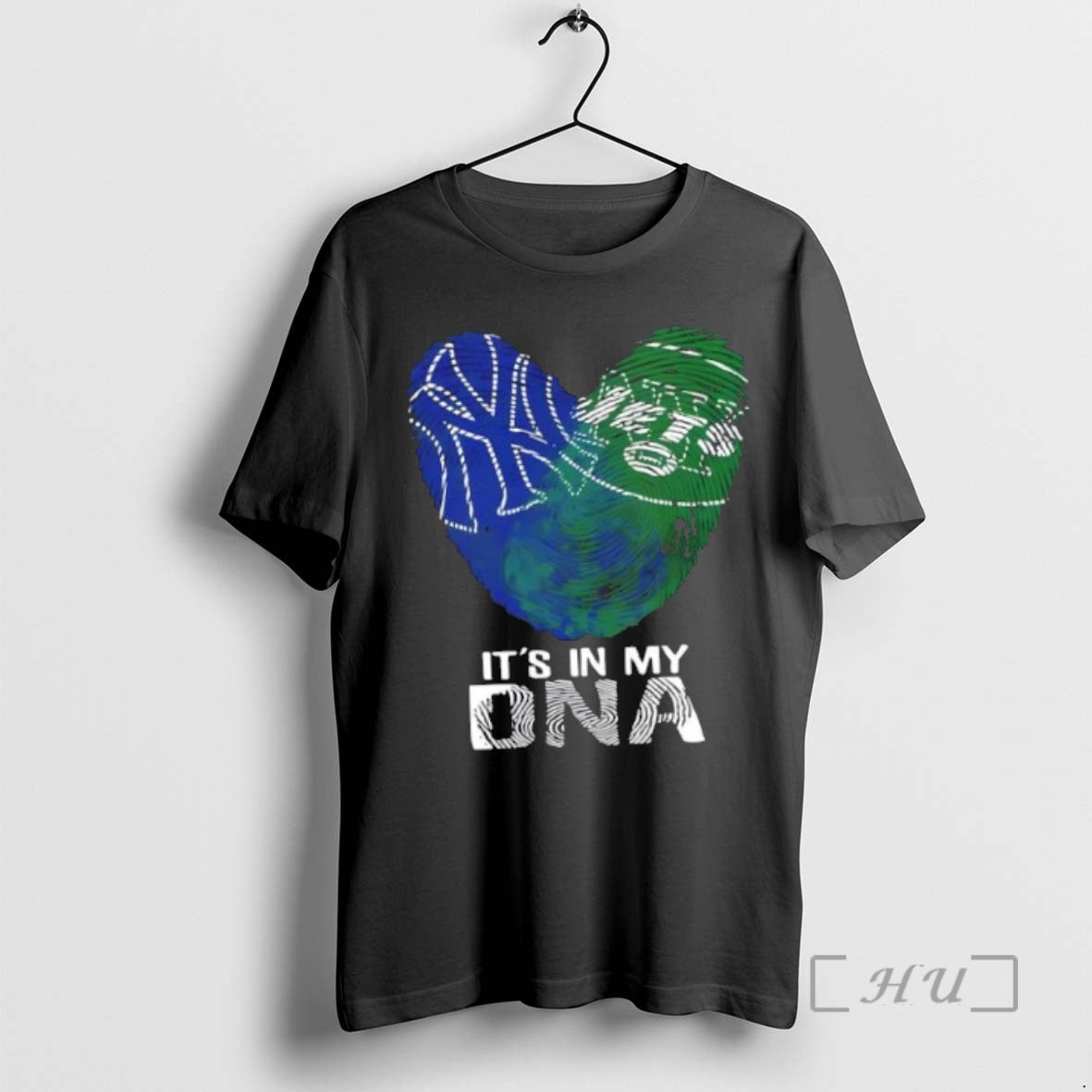 Officials New York City Sports Yankees X Jets My Dna Fingerprint Heart