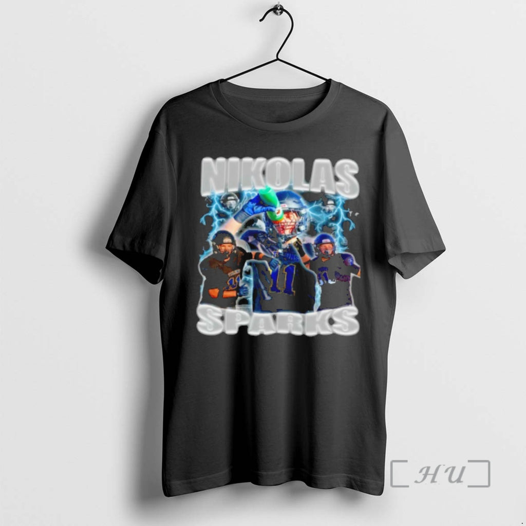 Officials Nikolas Sparks Football Lightning Graphic