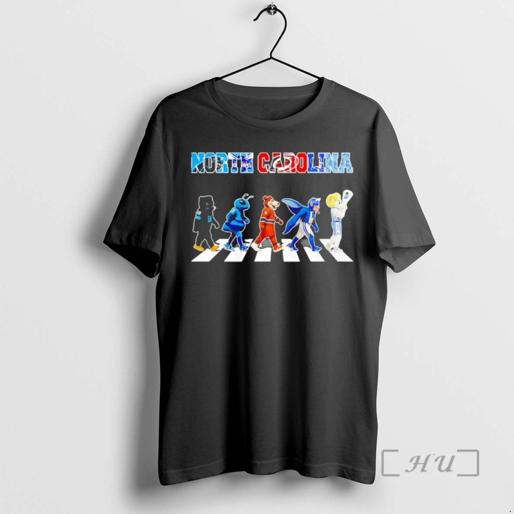 Officials North Carolina Sports Team Carolina Panthers Hornets Hurricanes Duke Blue Heels Mascots Walking Across
