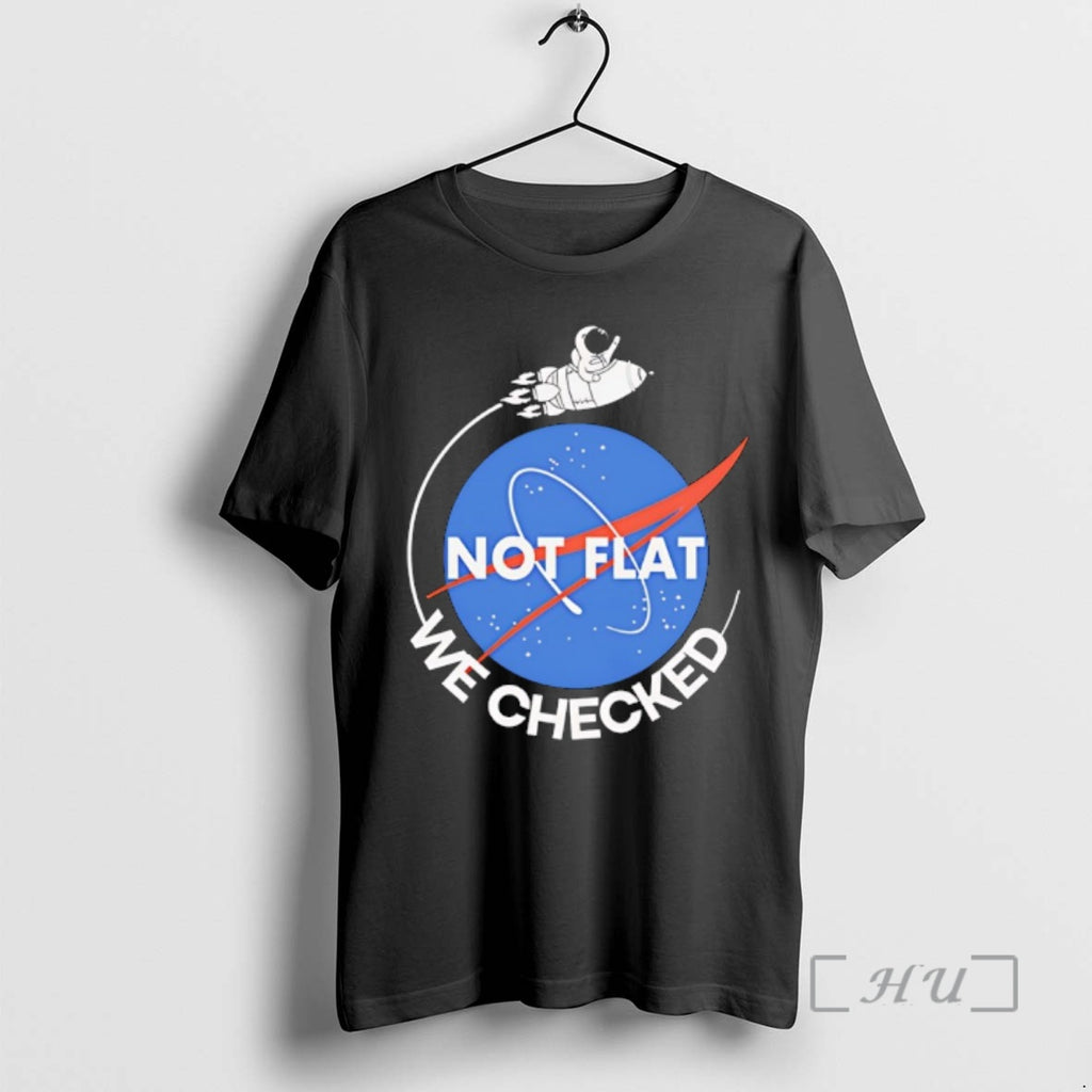 Officials Not Flat We Checked Style Nasa Logo