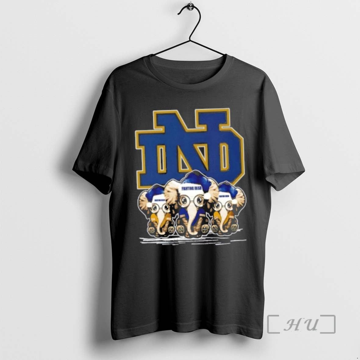 Officials Notre Dame Fighting Irish X Elephants Santa Hat Merry