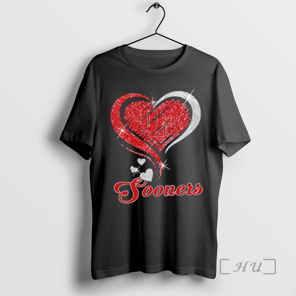 Officials Oklahoma Sooners Football In Glitter Heart Fans