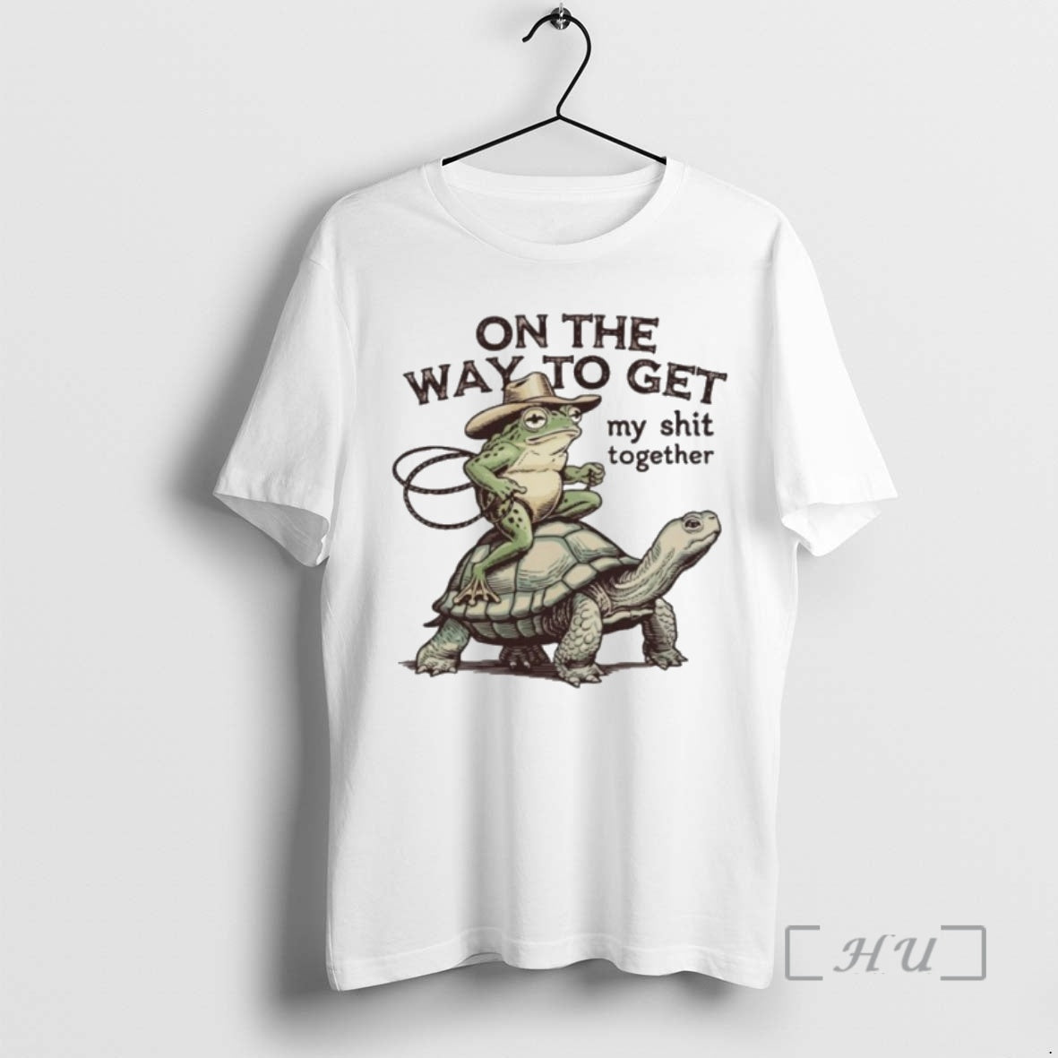 Officials Way Get My Shit Togther Cowboy Frog Turtle