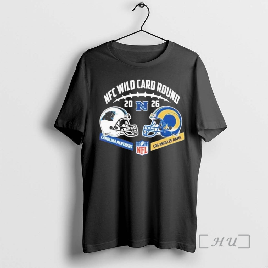 Officials Panthers Vs Rams Nfc Wild Card Round Helmet Matchup