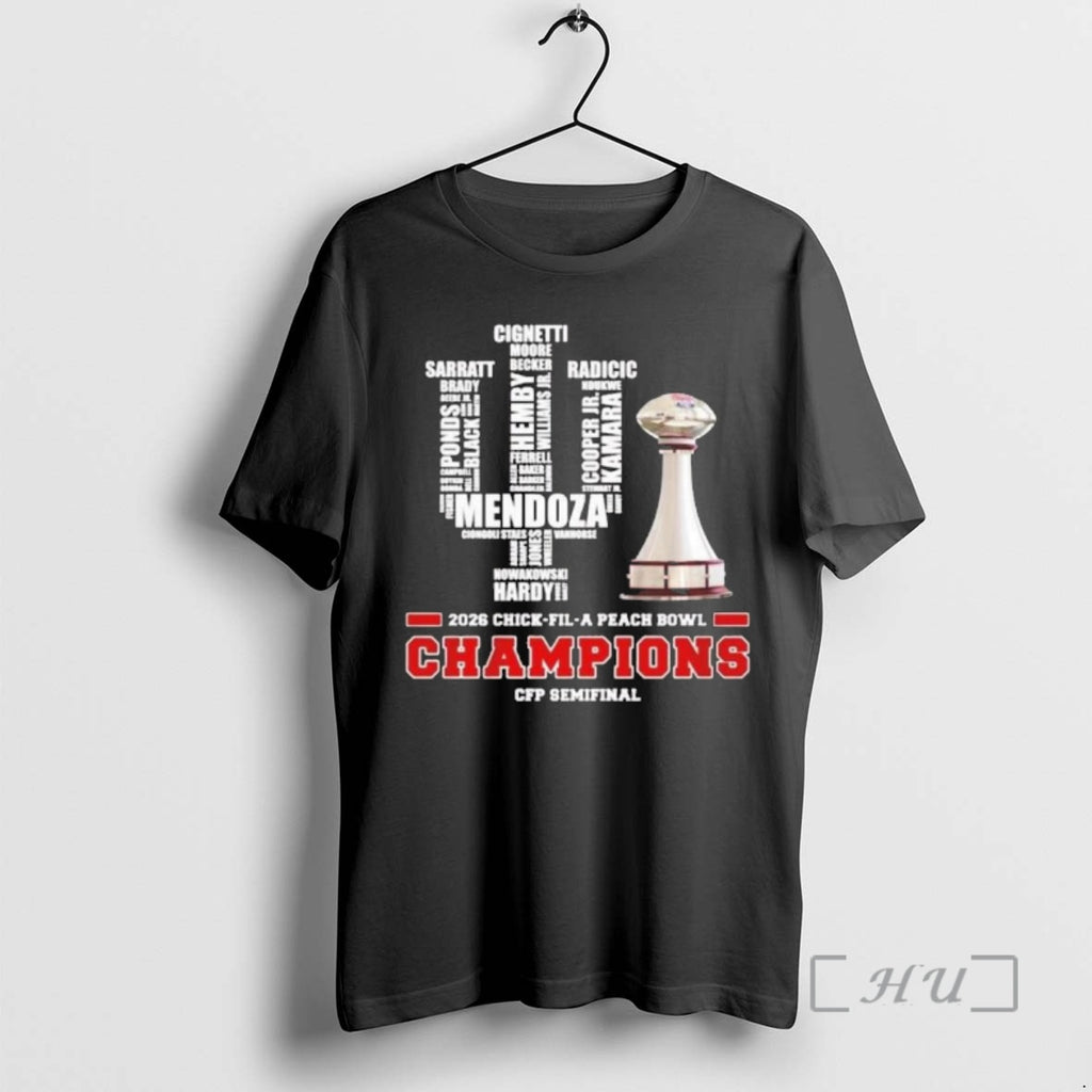 Officials Peach Bowl Champions 2026 Indiana Football Trophy
