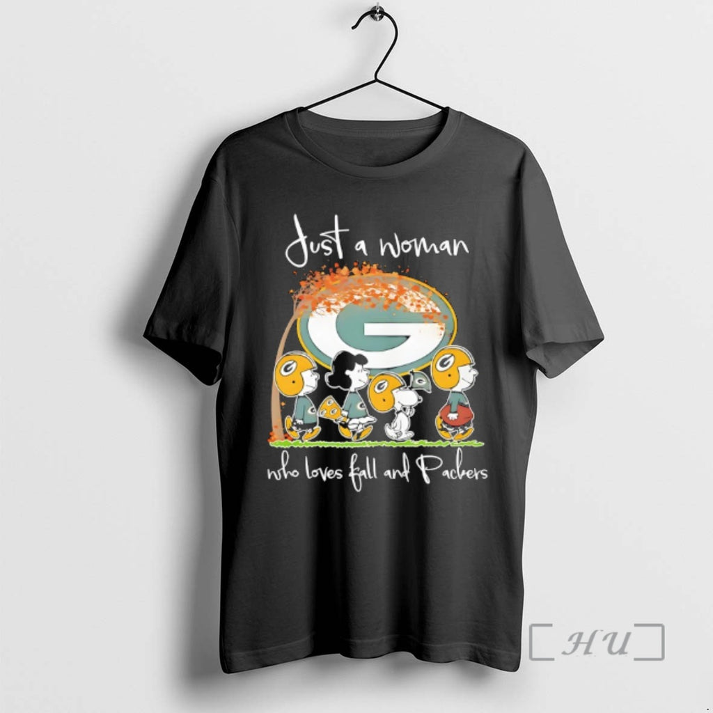 Officials Peanuts Green Bay Packers Just A Woman Who Loves Fall And Packers Premium