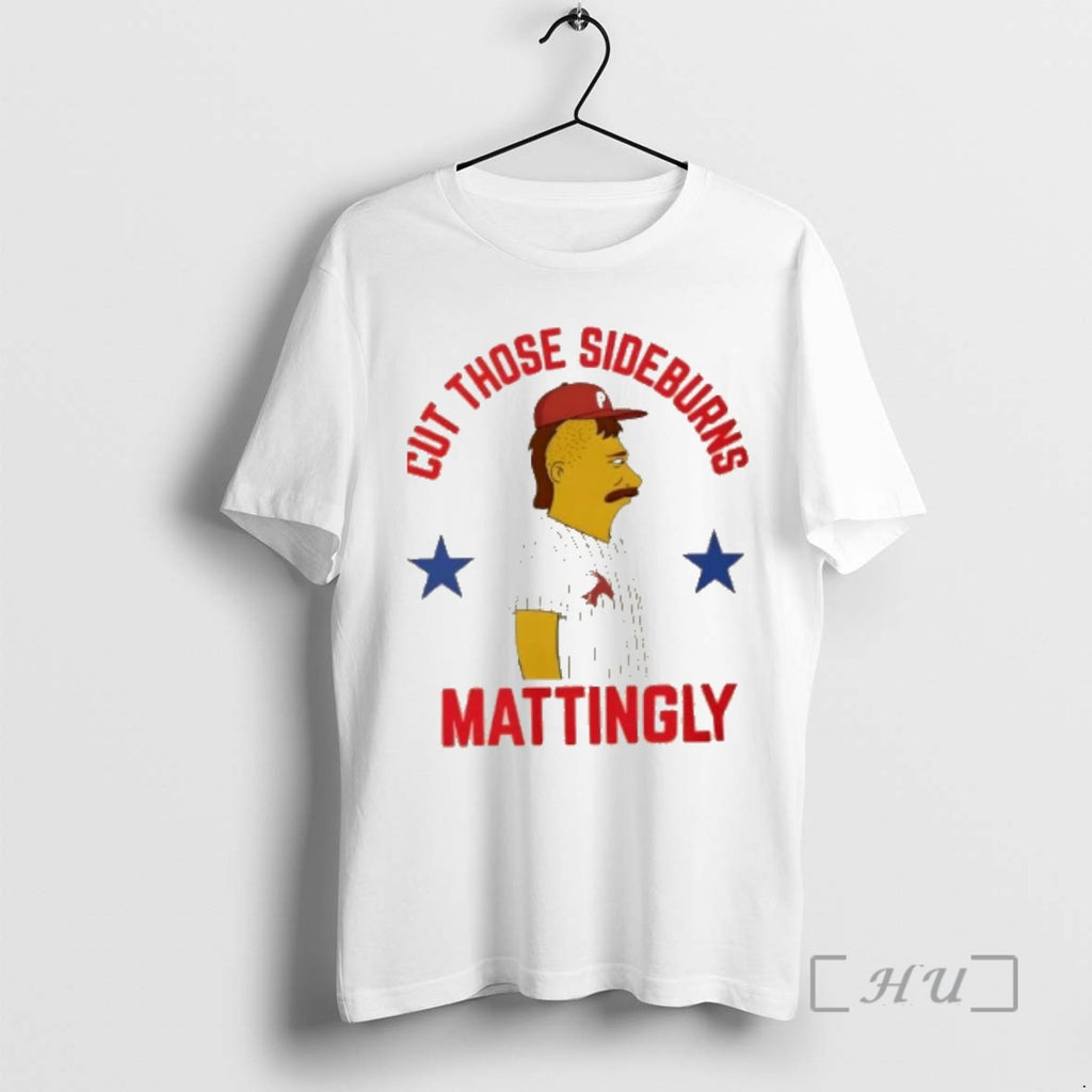 Officials Philadelphia Phillies Cut Those Donnie Sideburns Mattingly Caricature