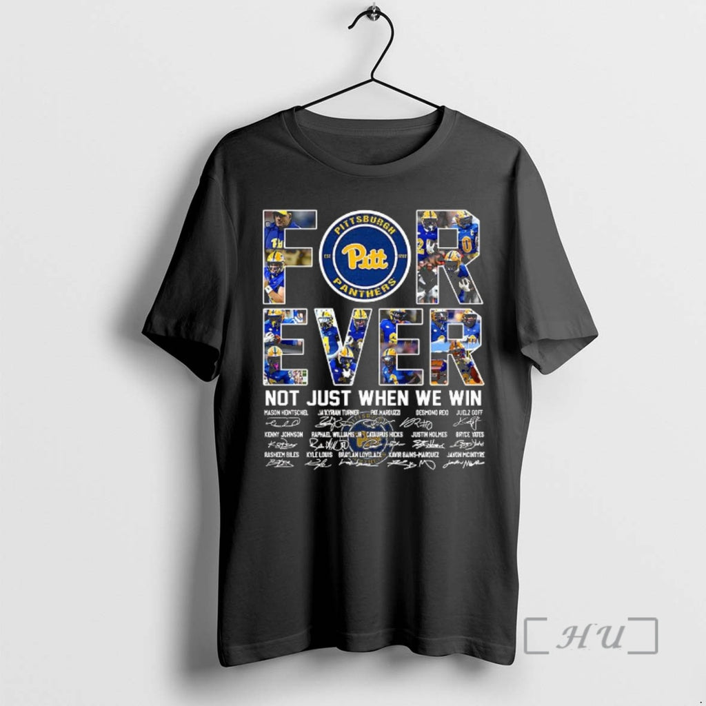 Officials Pittsburgh Panthers Ncaa Forever Not Just When We Win Player Name And Signature Collage