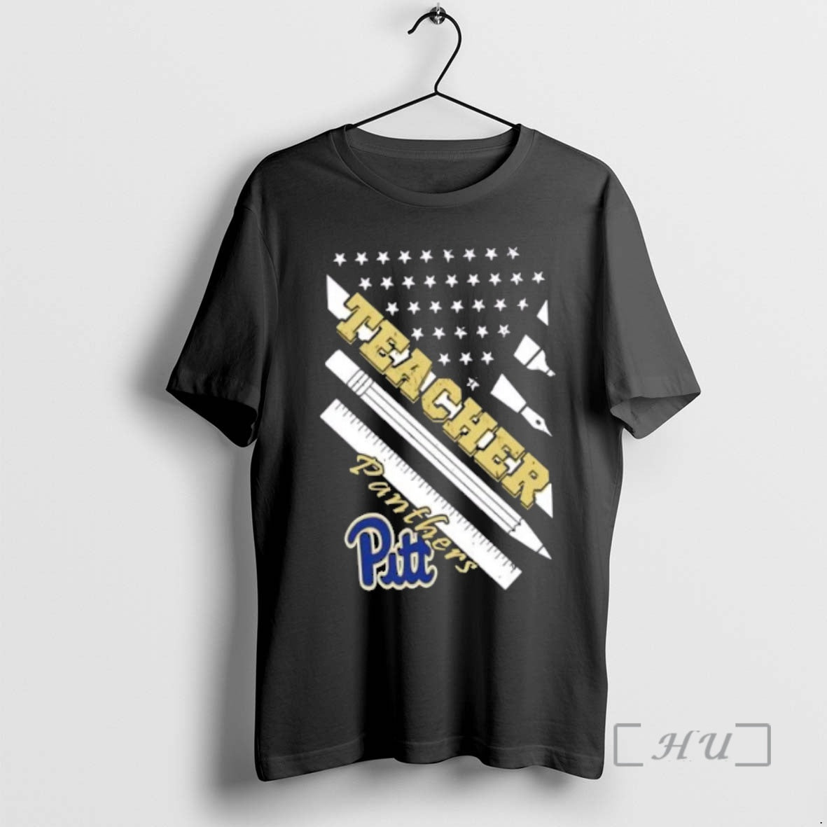 Officials Pittsburgh Panthers X Teacher American Flag