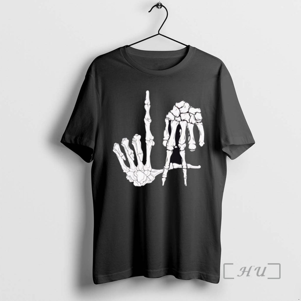 Officials Premium Los Angeles Dodgers La Skeleton Hand T Shirt Sweater