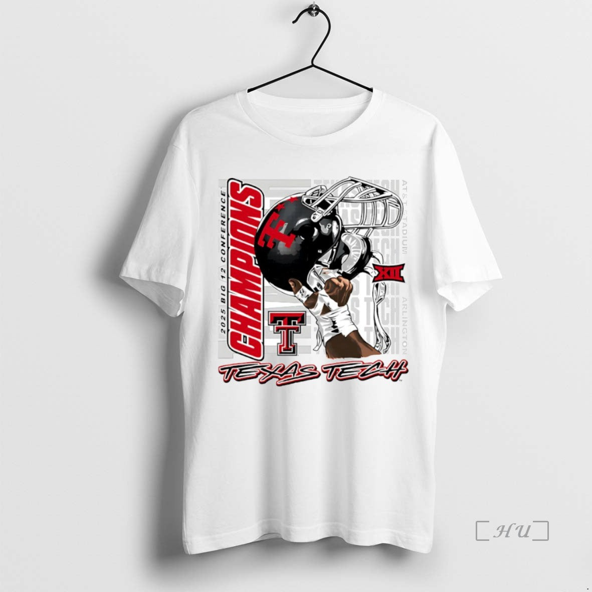 Officials Raise Em Up 2025 Big 12 Conference Champions Texas Tech Red Raiders Helmet Circle