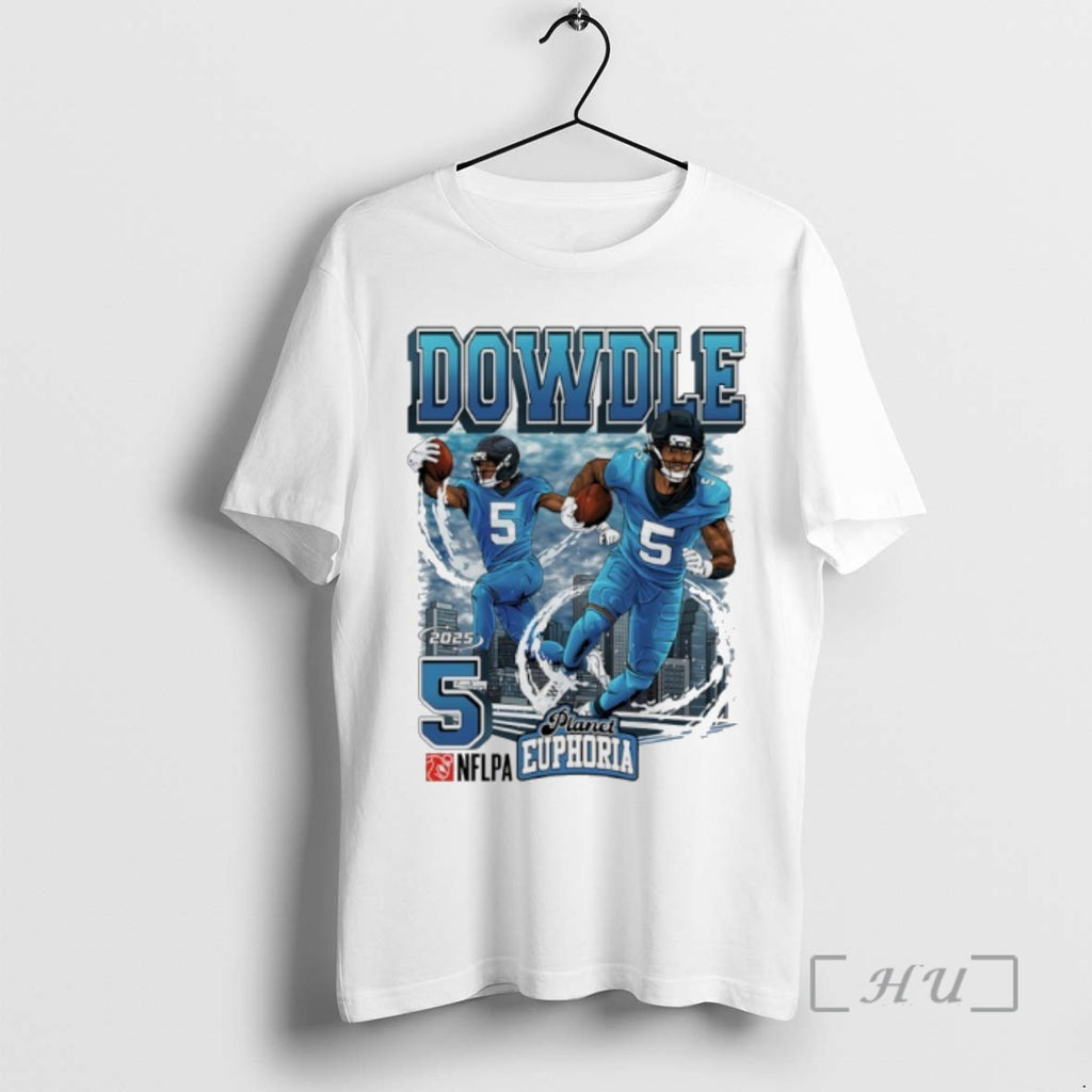 Officials Rico Dowdle 5 Carolina Panthers 2025 Player Collage Graphic Shirts Sweater