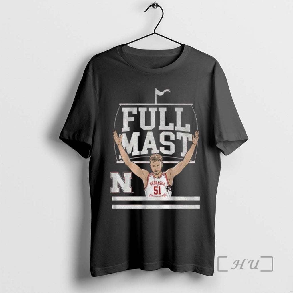 Officials Rienk Mast Full Mast Nebraska Cornhuskers Basketball Cartoon Signature