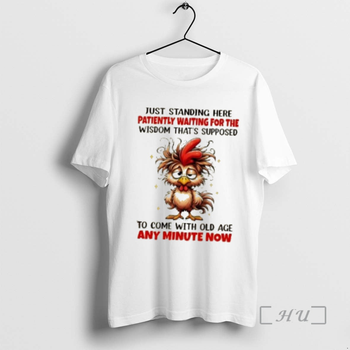 Officials Rooster Just Standing Here Patiently Waiting Wisdom Thats Supposed Come