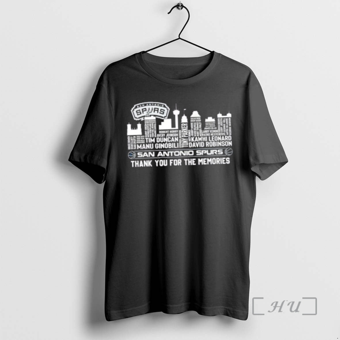 Officials San Antonio Spurs Basketball All Names City Thank You Memories Skyline