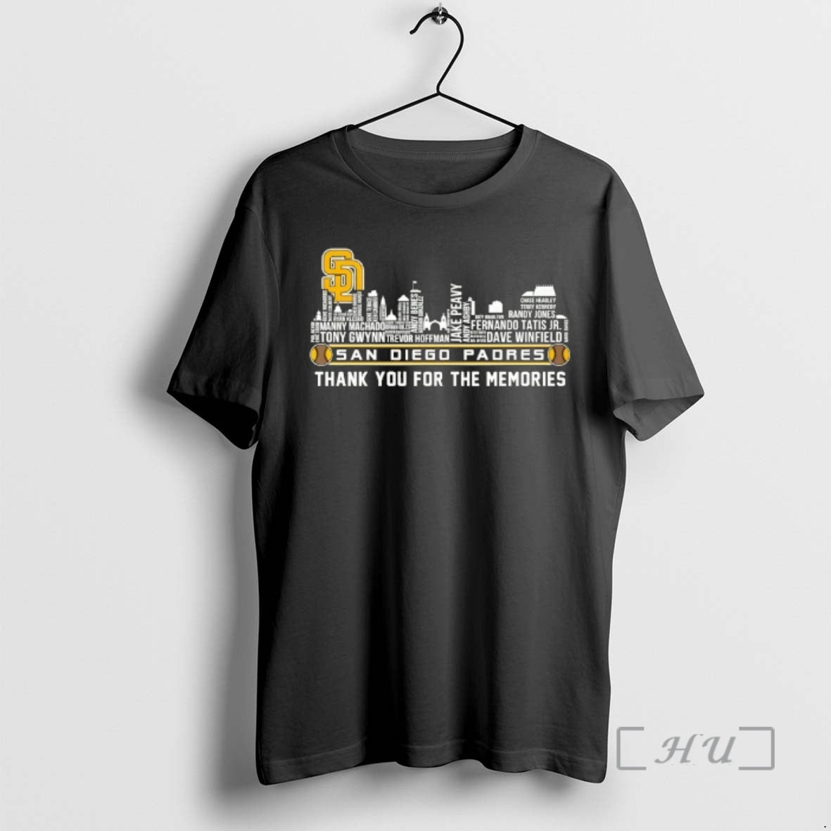 Officials San Diego Padres Legends Names City Thank You Memories Skyline
