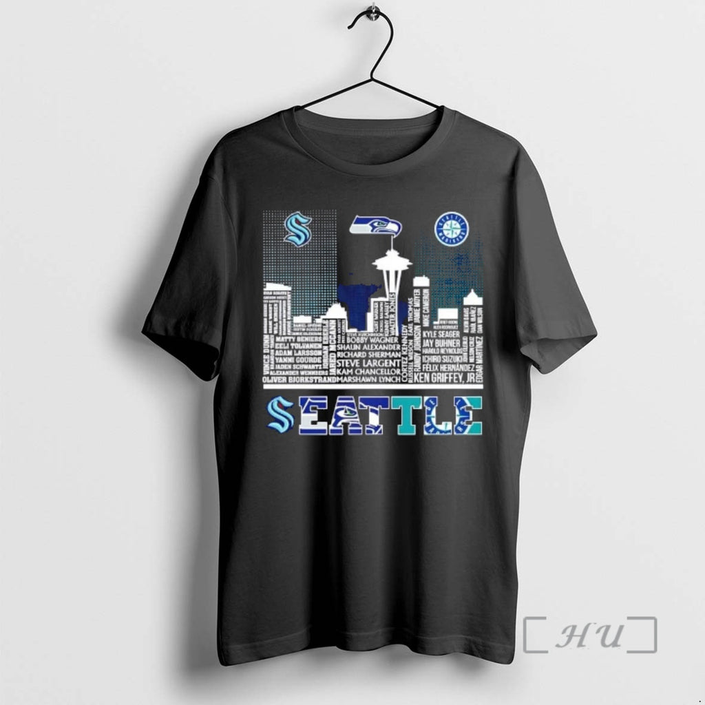 Officials Seattle Sports Kraken Seahawks Mariners All Names City Skyline