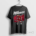 Officials Sergei Fedorov 91 Detroit Hockey Player Retro