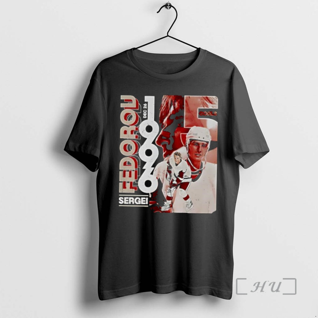 Officials Sergei Fedorov Detroit 5 Goal Game 1996 Vintage Style