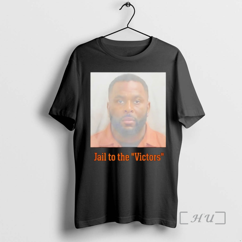 Officials Sherrone Moore Coach Of Michigan Wolverines Jail To The Victors Mugshot Premium T Shirts