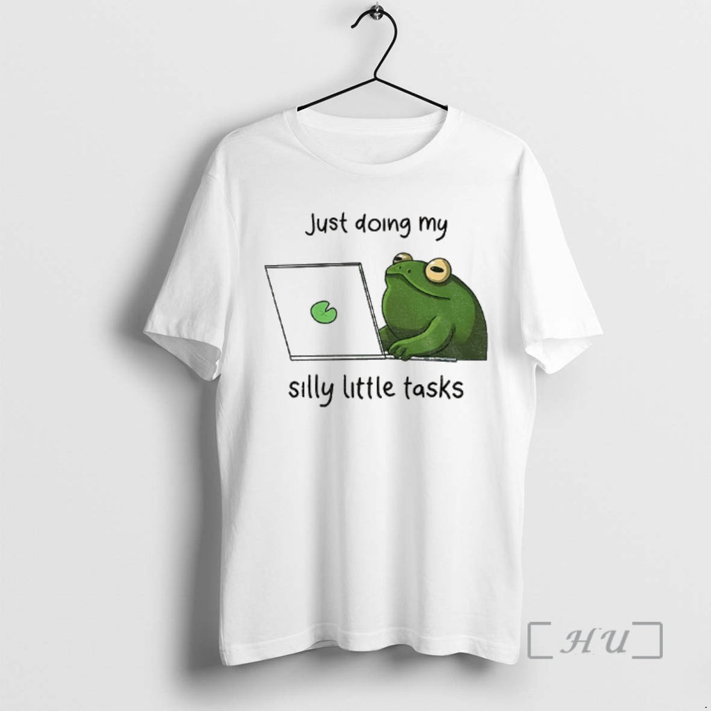 Officials Silly Frog Is Working Just Doing My Silly Little Tasks Premium T Shirts Sweater