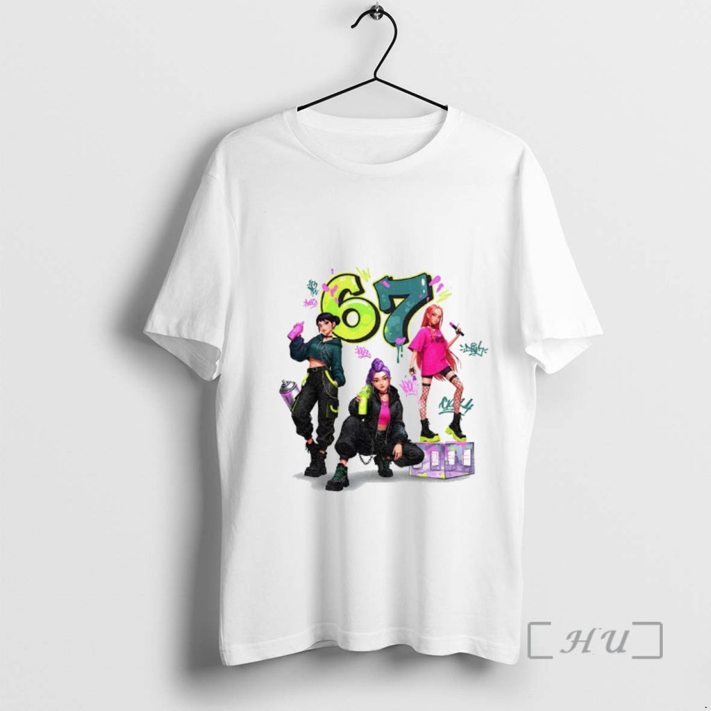 Officials Six Seven 6 7 Meme Graffiti Kpop Huntrix Girls Band Premium T Shirts Sweater