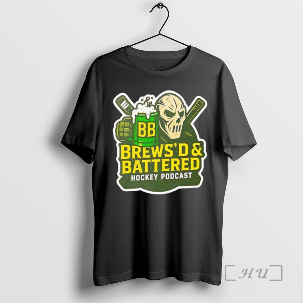 Officials Skeleton Brewsd And Battered Hockey Podcast Shirts Sweater