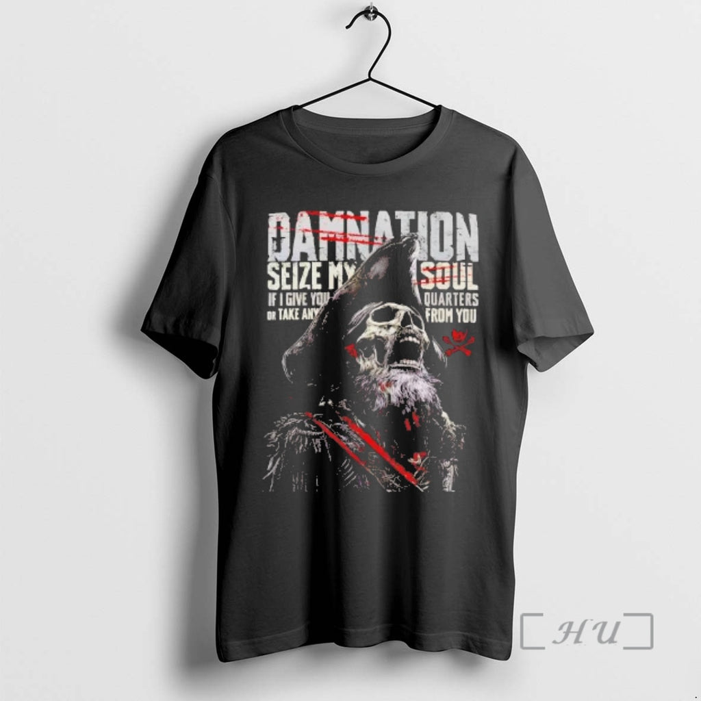 Officials Skeleton Damnation Seize My Soul If I Give You Quarters Premium T Shirts Sweater