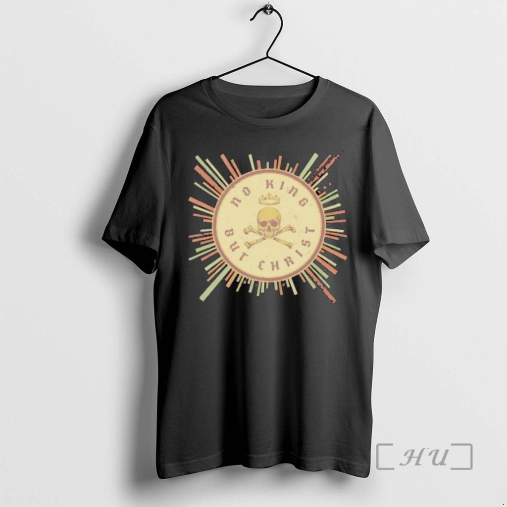 Officials Skull No King But Christ Vintage Shirts Sweater
