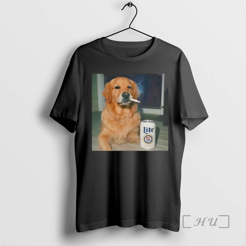 Officials Smoking Golden Retriever Funny Dog Meme