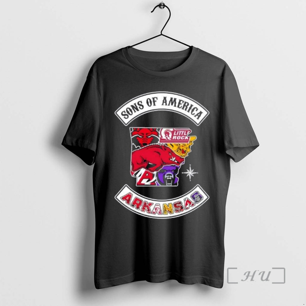 Officials Son Of America Arkansas Map Sports Logos Combine