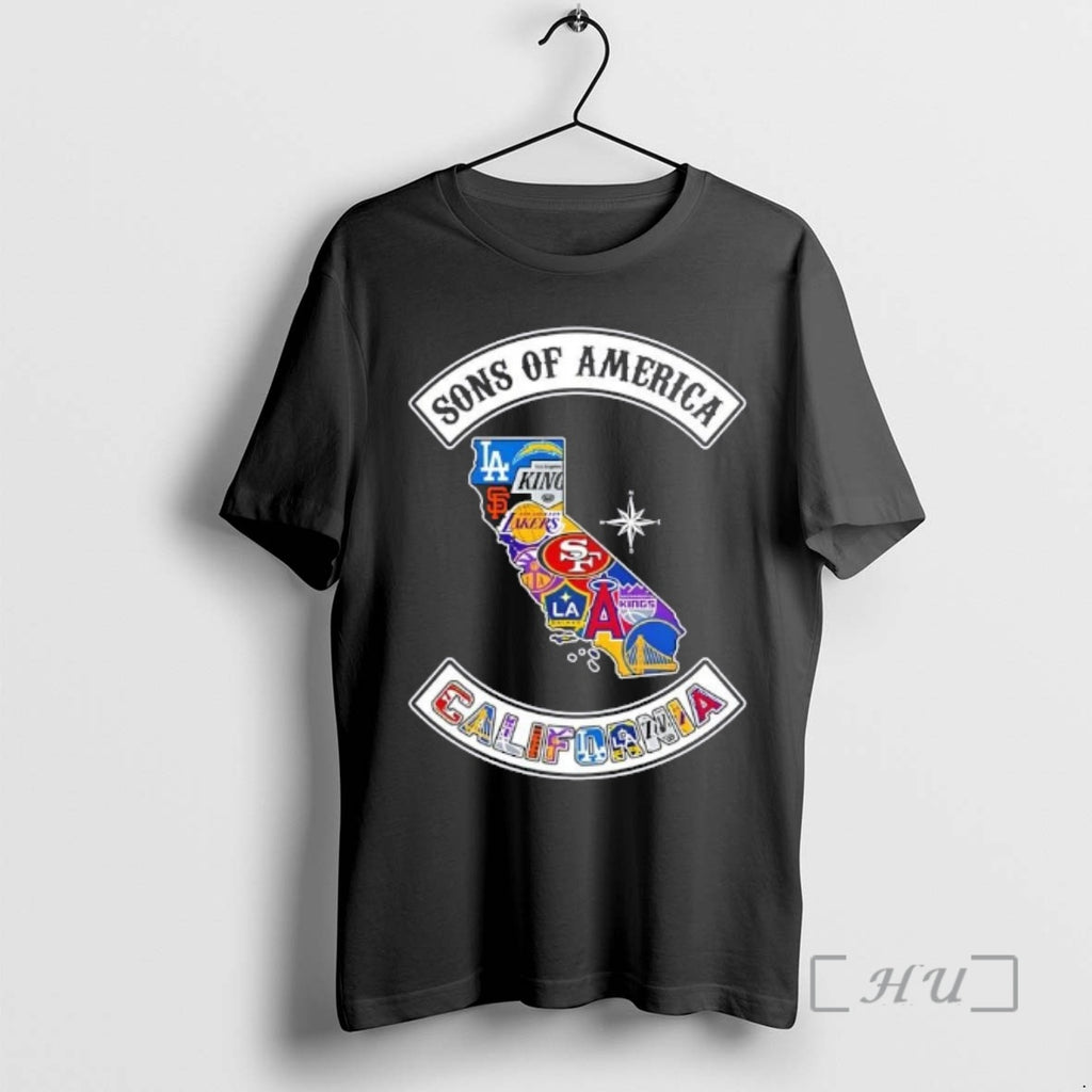 Officials Son Of America California Map Sports Logos Combine