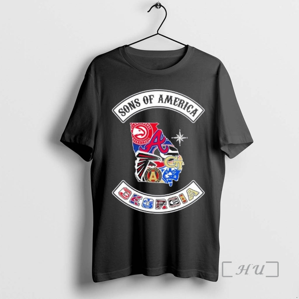 Officials Son Of America Georgia Map Sports Logos Combine