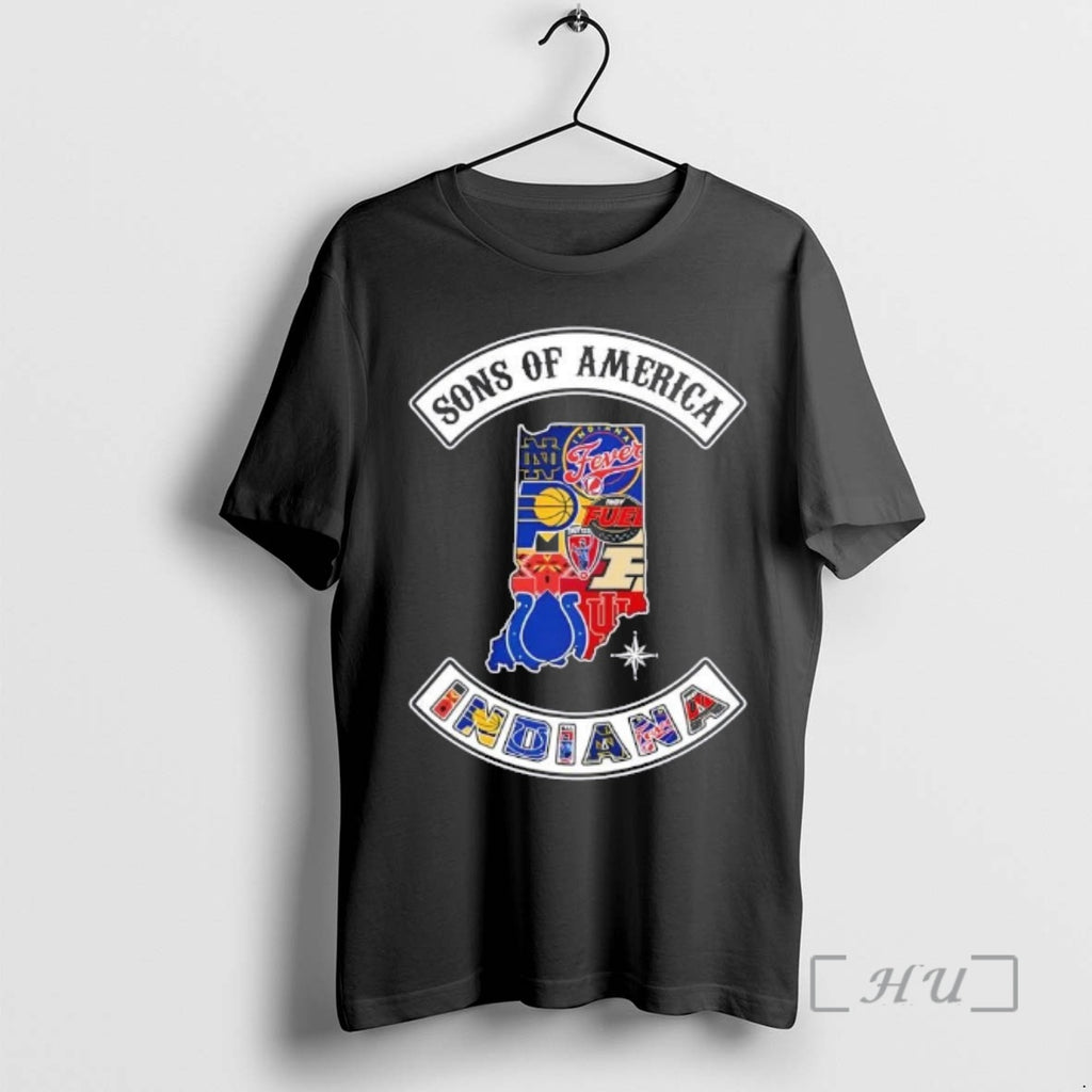 Officials Son Of America Indiana Map Sports Logos Combine