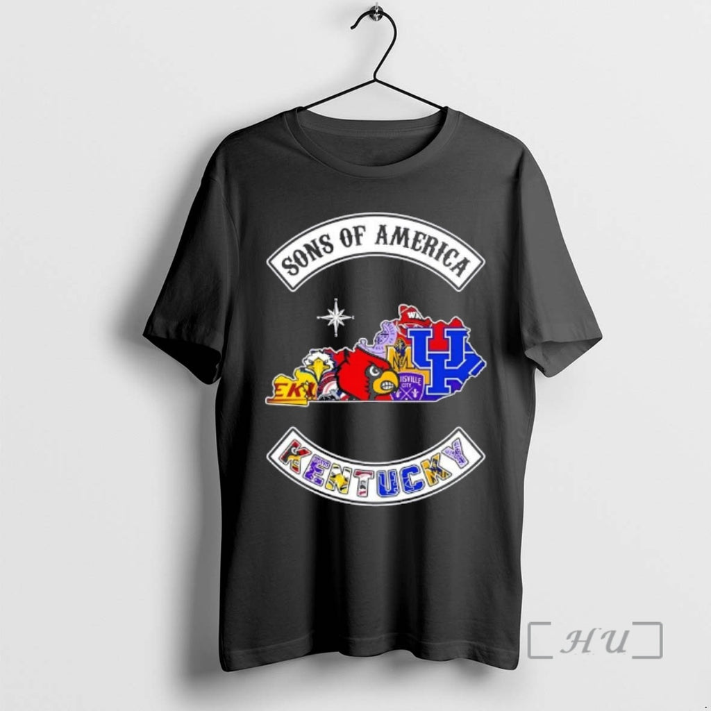 Officials Son Of America Kentucky Map Sports Logos Combine