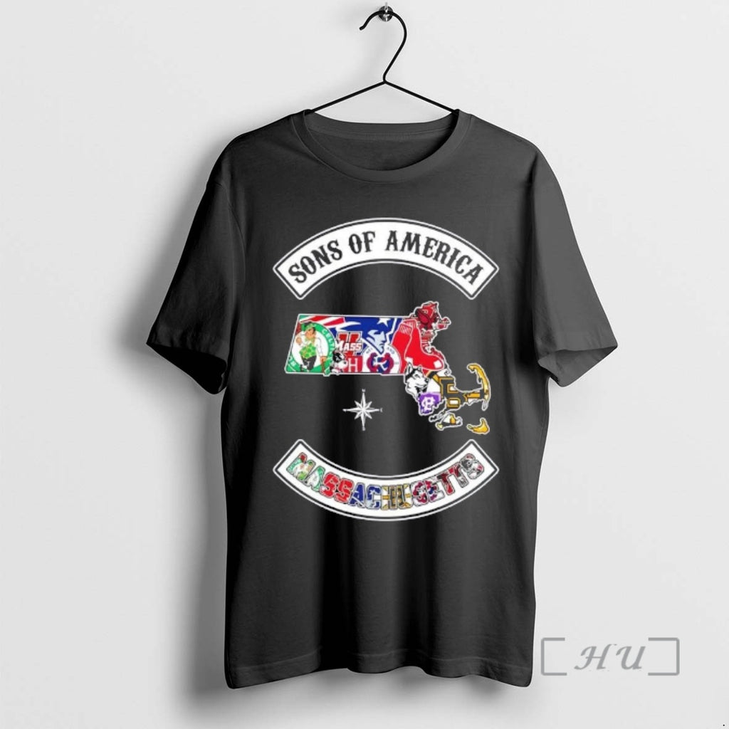 Officials Son Of America Massachusetts Map Sports Logos Combine
