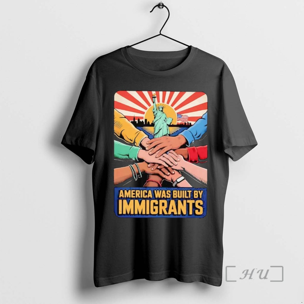 Officials Statue Of Liberty America Was Built By Immigrants Shirts Sweater