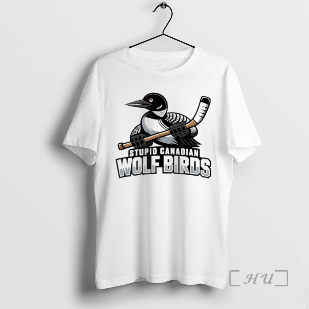 Officials Stupid Canadian Wolf Bird Hockey Sport
